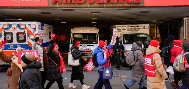 Nurses strike enters second day at major New York City hospitals