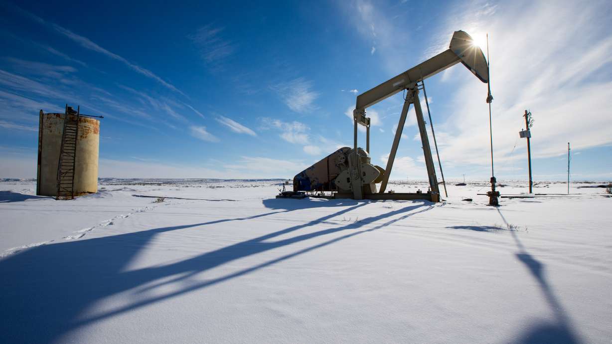 An oil pump sits idle near Ouray on Feb. 4, 2016. The Utah Governor's Office of Economic Opportunity awarded Delaware-based Integrated Rail and Resources a post-performance tax credit reduction last week.