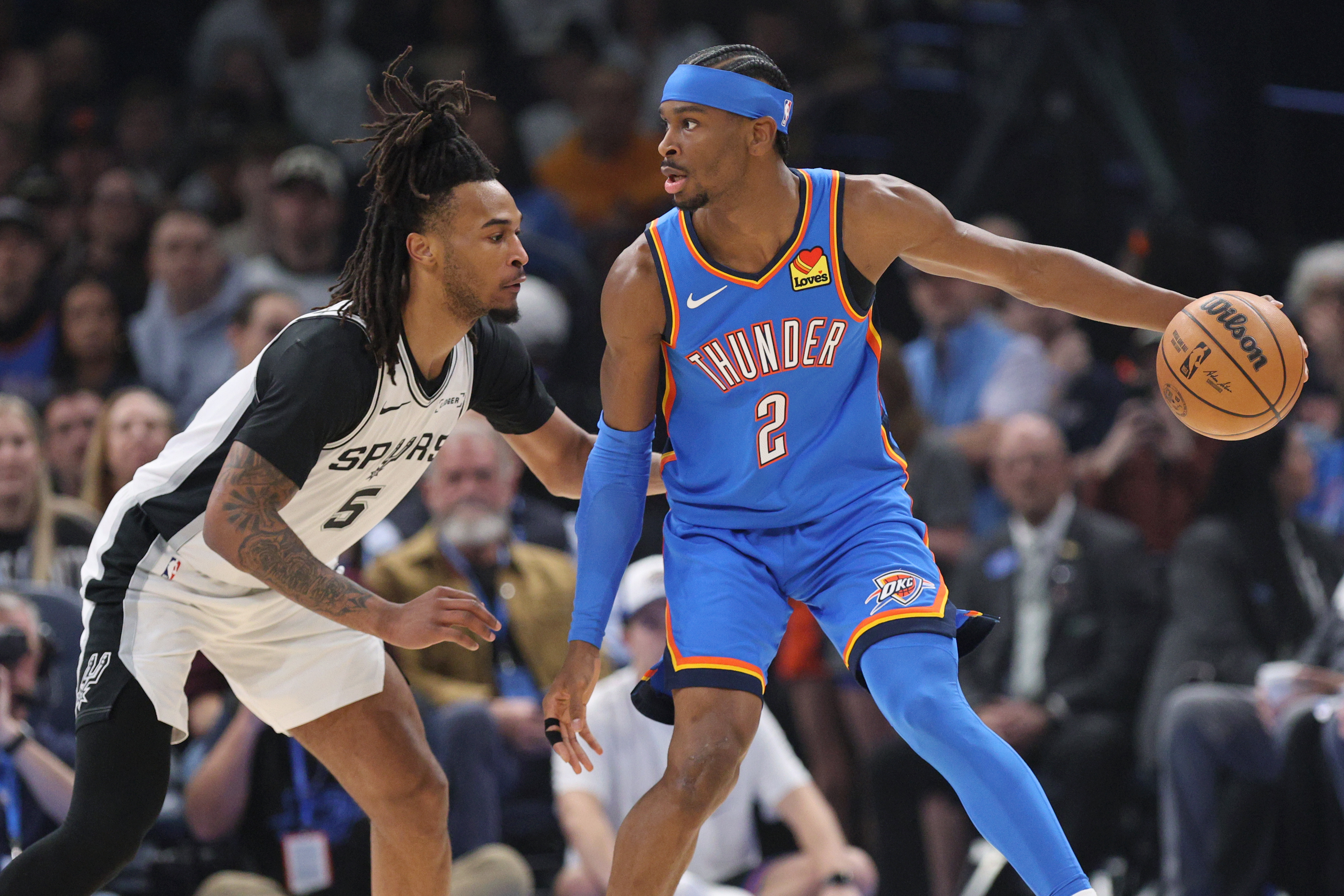 Gilgeous-Alexander scores 34 as Thunder top Spurs for first time in four meetings this season