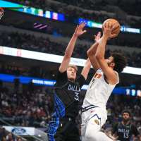 Cooper Flagg sprains an ankle and is ruled out after halftime as Mavs lose to Nuggets