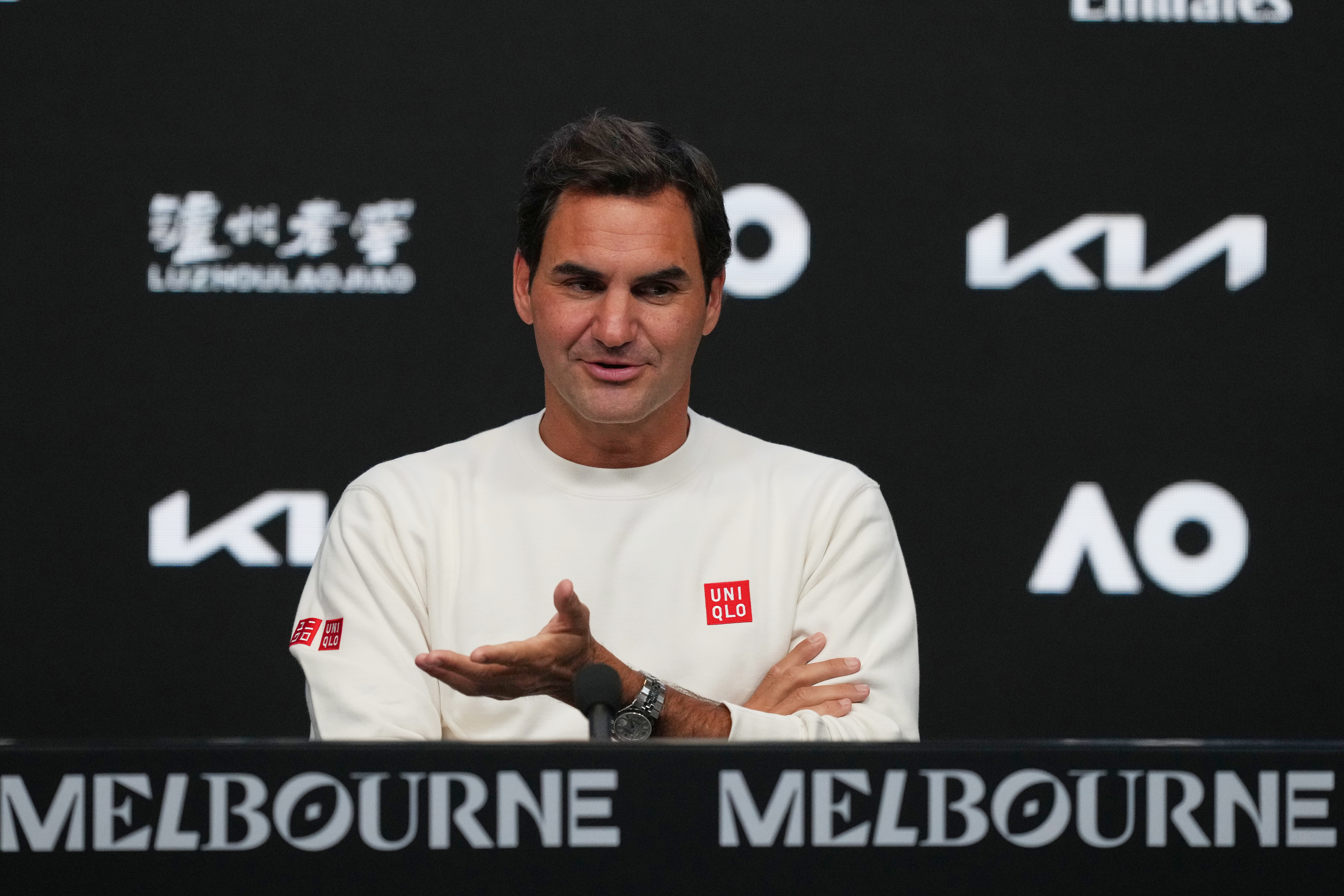 Roger Federer revisits the Happy Slam and holds court on contemporary tennis