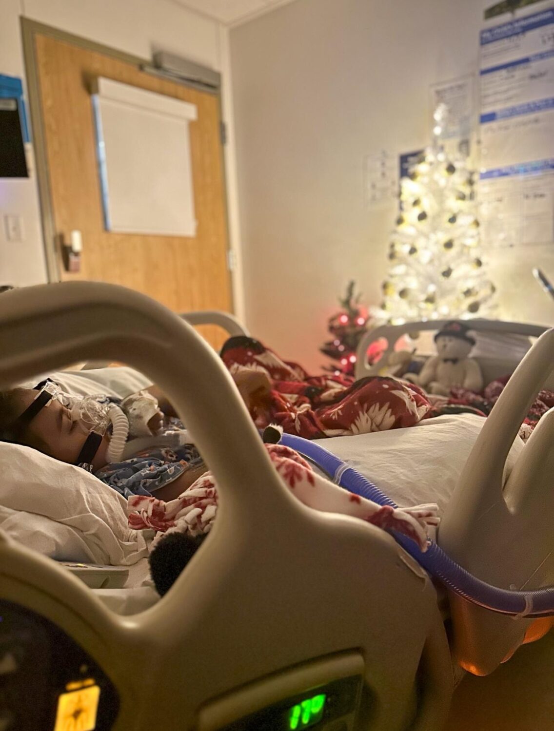 Lexi Breen's 6-year-old son in the hospital after he contracted the flu. Breen is a secretary for Dr. Dallin Hubbard, three of whose children contracted the flu over their Christmas break.