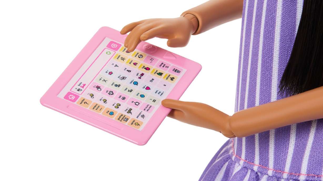 She also has an augmentative and alternative communication device.