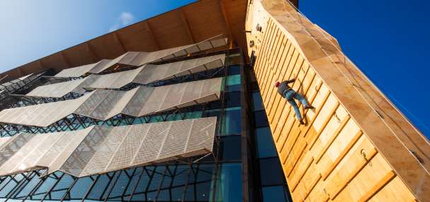 How to scale Millcreek City Hall on nation's largest dry-tooling wall