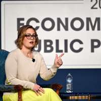 Disrupted by protesters, Kyrsten Sinema makes the case for disrupting politics with civility