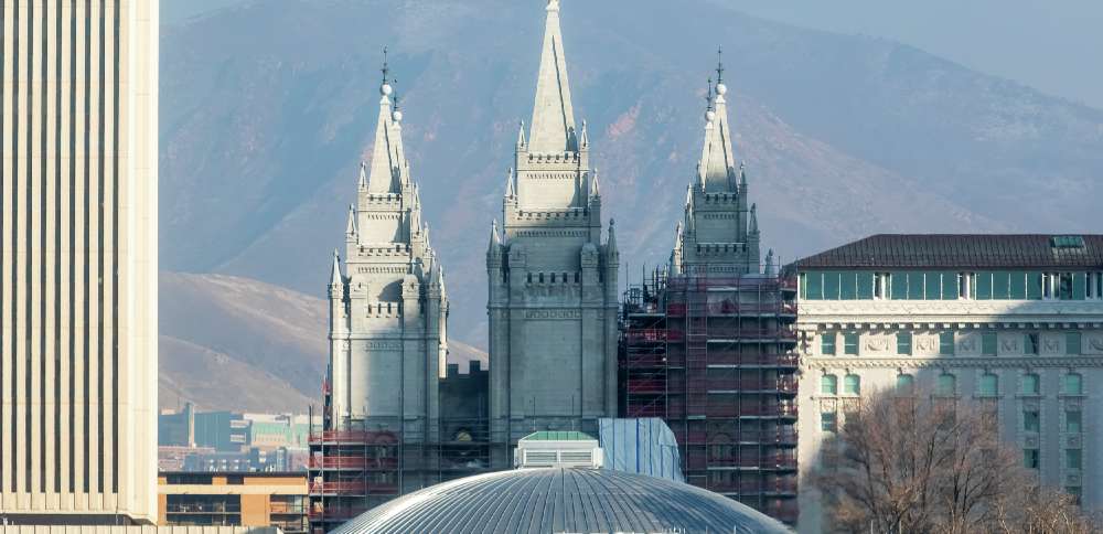 Scaffolding to come down as Salt Lake Temple renovation enters last full year