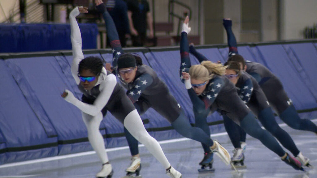 Final home practice for speedskaters before Milan Olympics