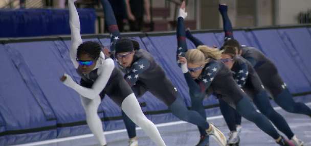 Final home practice for speedskaters before Milan Olympics