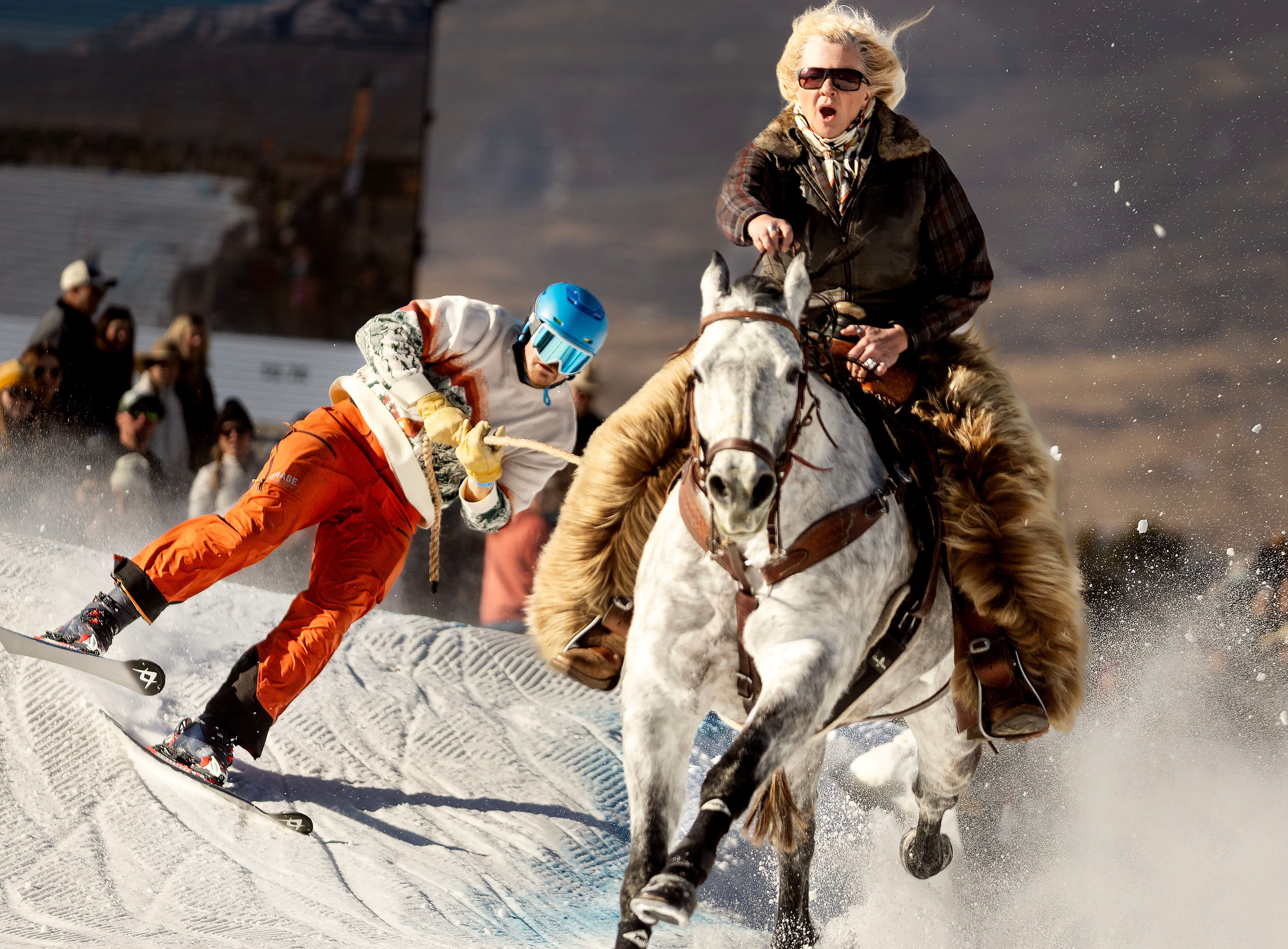 Photo gallery: Skijoring circuit opens first pro event in Wasatch County
