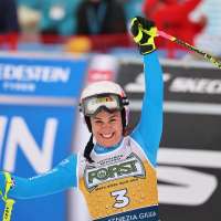 Nicol Delago earns Italy's ski team another win as home Olympics near. Lindsey Vonn 3rd in downhill