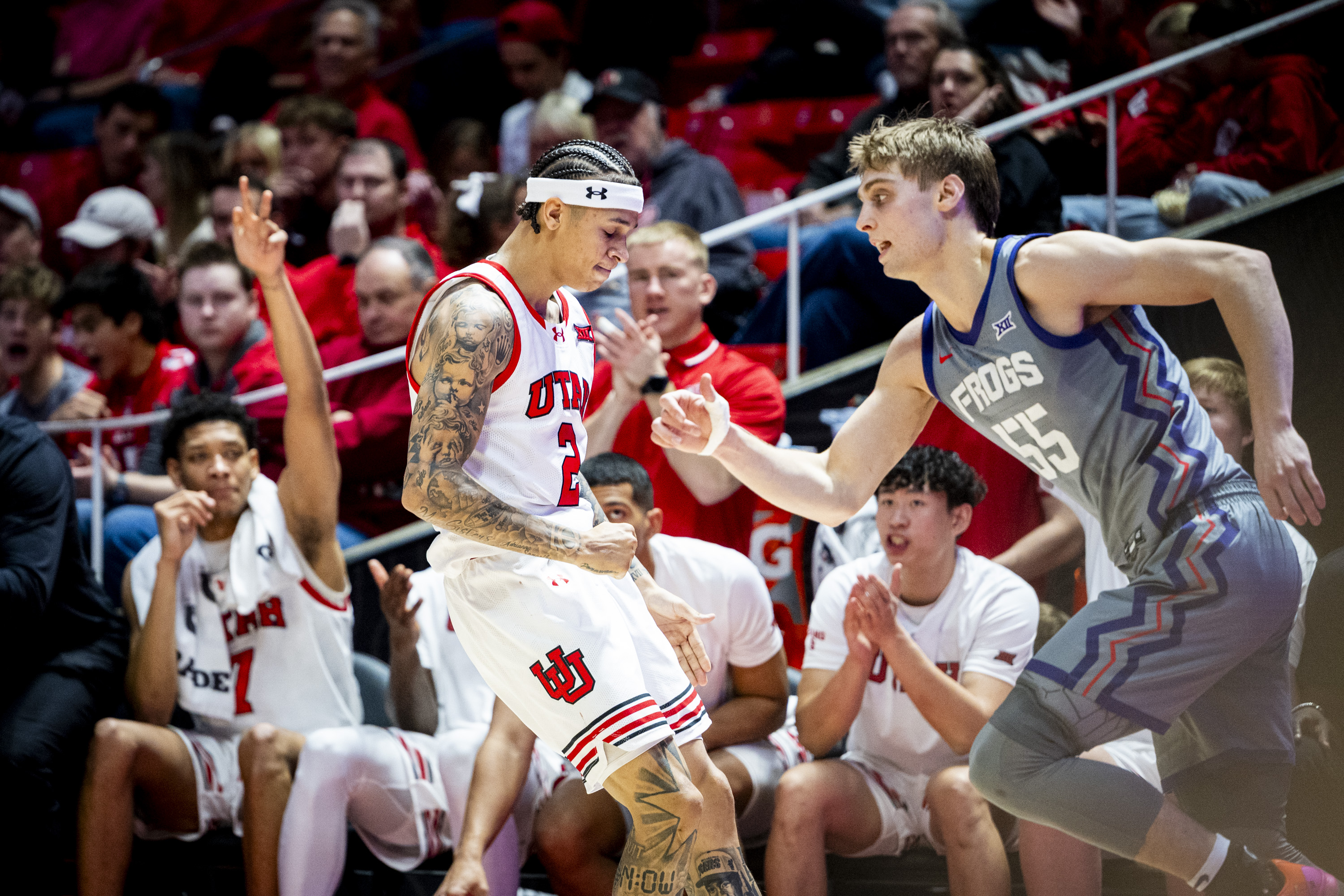 Terrence Brown scores 26 as Runnin' Utes defeat Horned Frogs for first Big 12 win