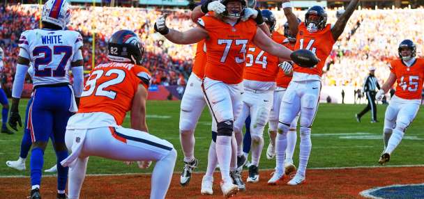 Patriots will face Broncos in the AFC title game. Seahawks will host Rams in the NFC