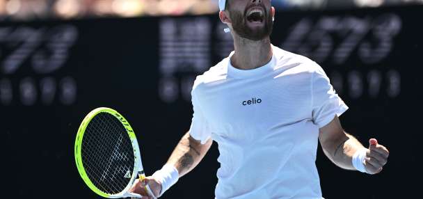 Moutet's underarm serve seals Australian Open first-round win