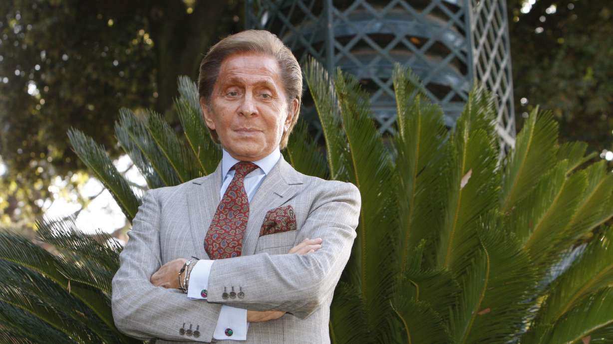 Fashion designer Valentino Garavani during a photo-call to present the documentary film "Valentino: The Last Emperor" in Rome, Nov. 16, 2009. Valentino has died. He was 93.