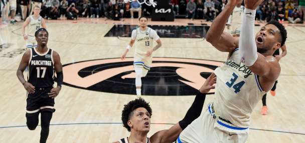 Antetokounmpo and the Bucks hold off Atlanta 112-110 to snap a three-game skid