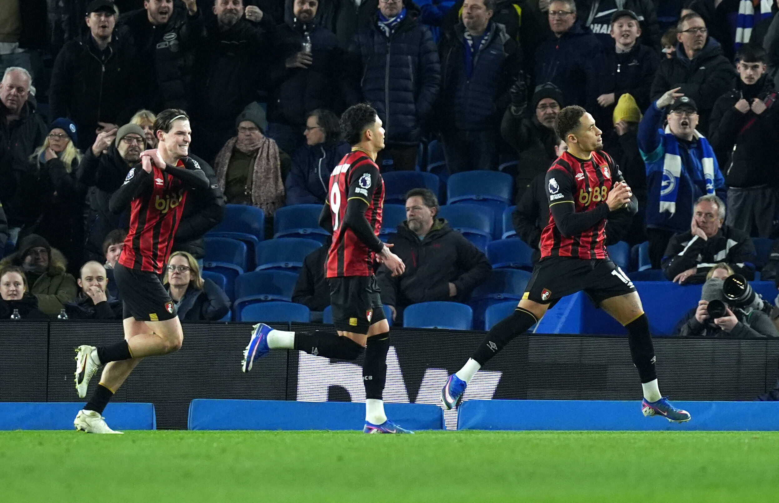 Kostoulas's late overhead kick rescues point for Brighton in 1-1 draw with Bournemouth