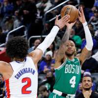 Harris scores 25, Brown misses potential game-winner and Pistons hold off Celtics for 104-103 win