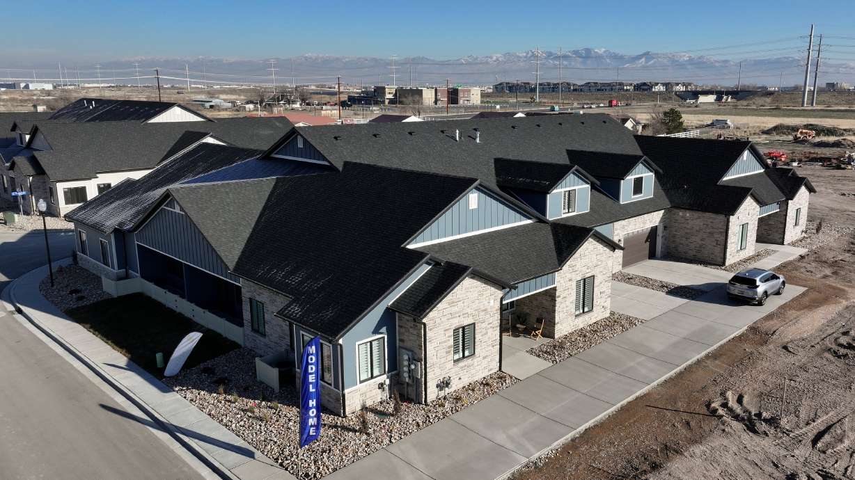 A model home at the Heather on Parkway, a 55-plus community, in West Valley City on Dec. 30, 2025. Housing affordability is the No. 1 issue Utah voters want the Legislature to address during the session that began Tuesday.