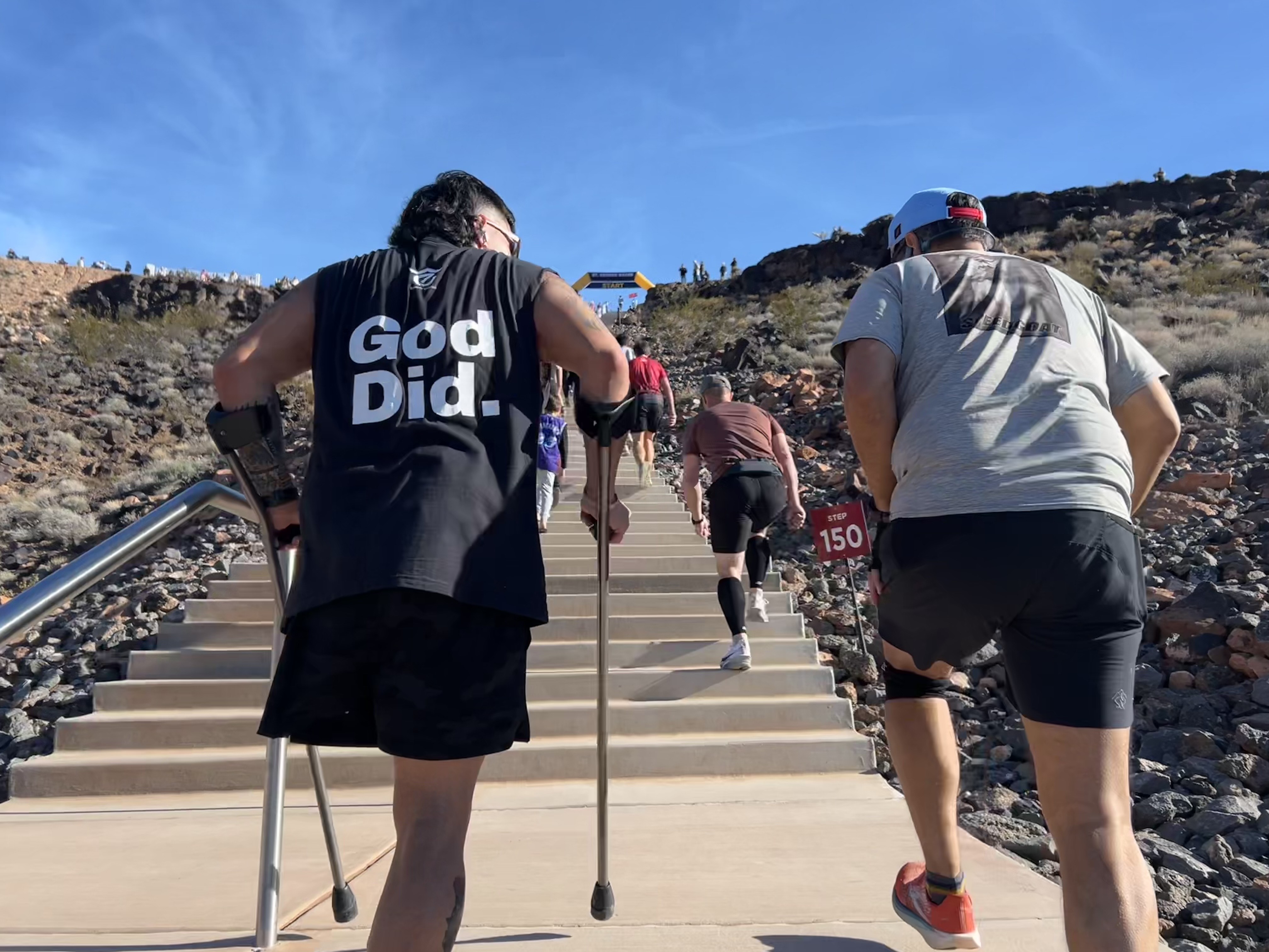 St. George man with one leg climbs 23 flights of stairs in 'Stair Climb' challenge