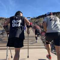 St. George man with one leg climbs 23 flights of stairs in 'Stair Climb' challenge