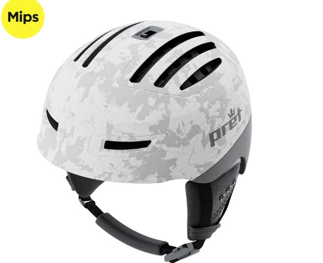 The Cirque X helmet features an "active venting" system that allows riders to "dump heat," according to its creator, Pret, a Park-City company.