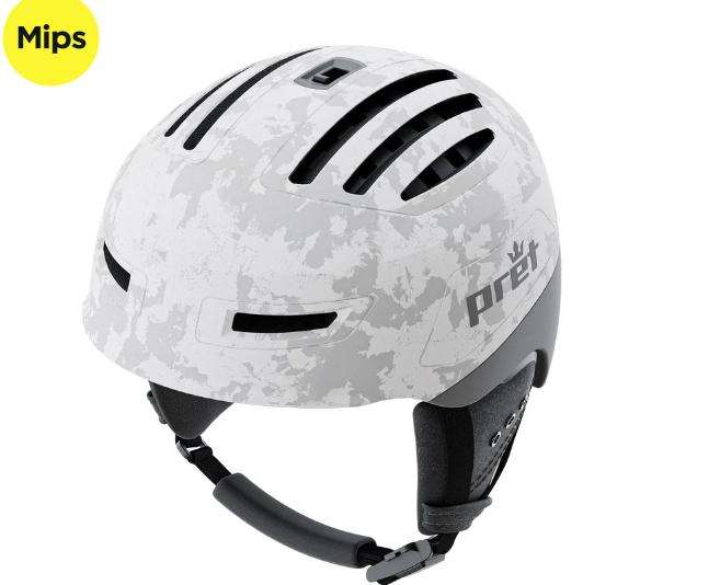 The Cirque X helmet features an "active venting" system that allows riders to "dump heat," according to its creator, Pret, a Park-City company.