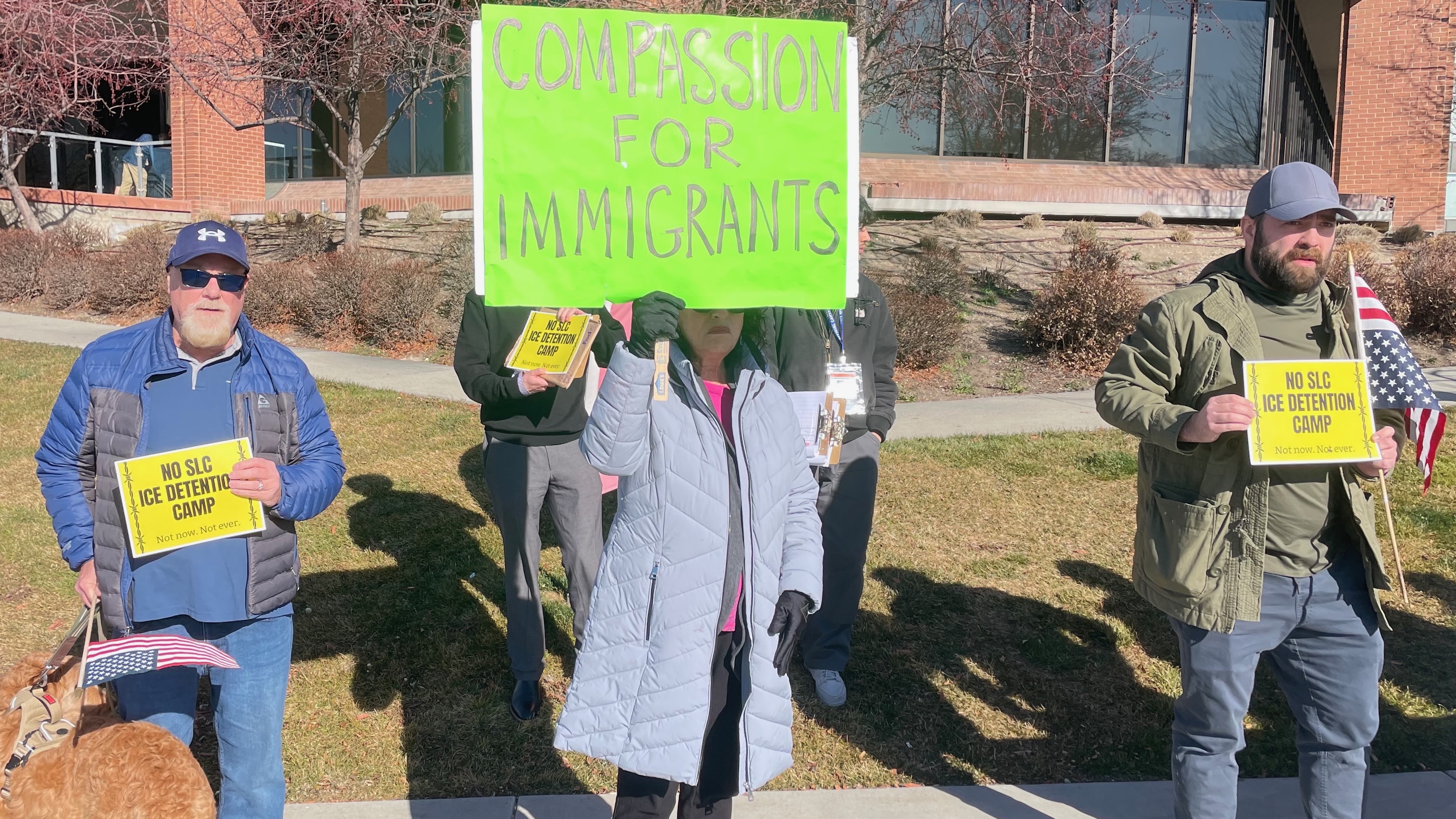 Utah immigrant detention center foes protest again amid talk that plans are edging ahead