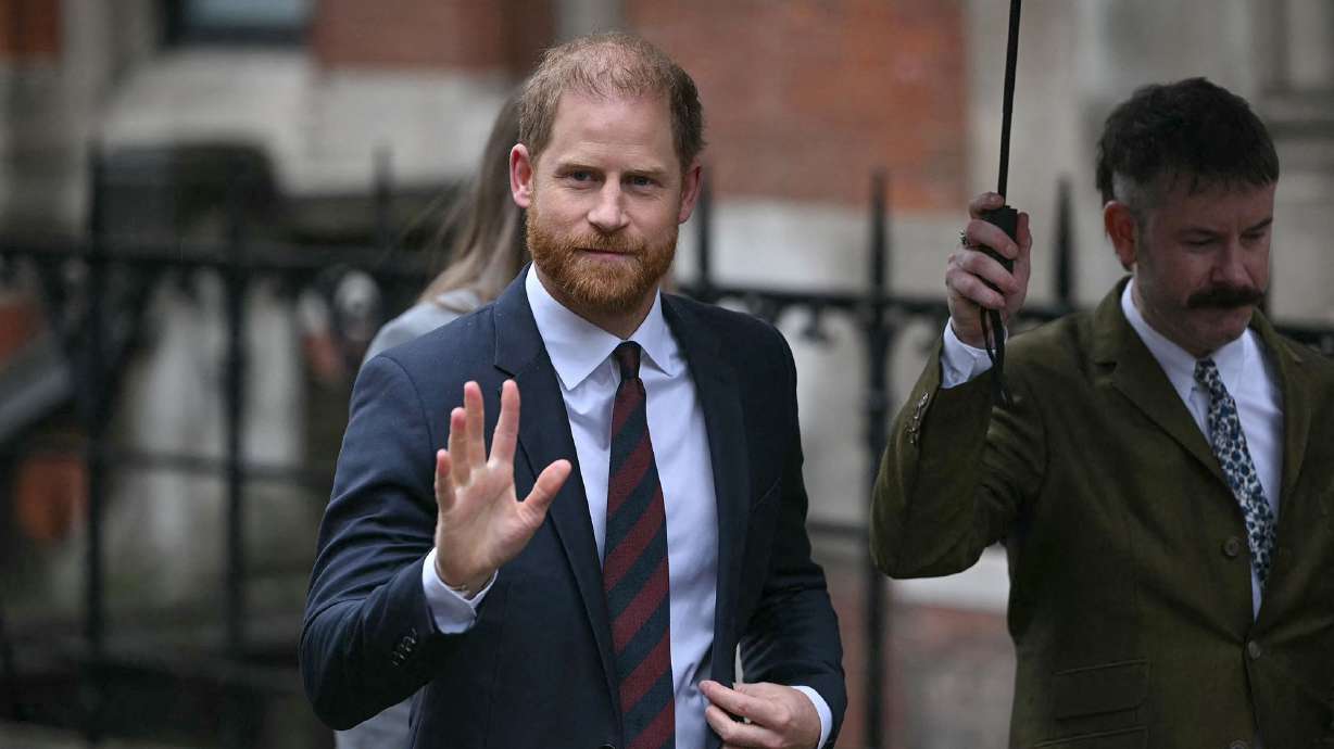 Prince Harry visibly emotional as he says Daily Mail made wife Meghan's life a misery | KSL.com