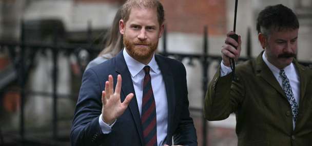 Prince Harry visibly emotional as he says Daily Mail made wife Meghan's life a misery