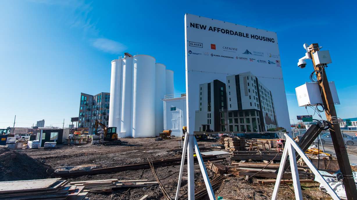Construction of new buildings for "Silo Park" continues in Salt Lake City's Granary District on Tuesday. The project's developers are seeking to form a public infrastructure district that can help pay for infrastructure needs tied to the project.