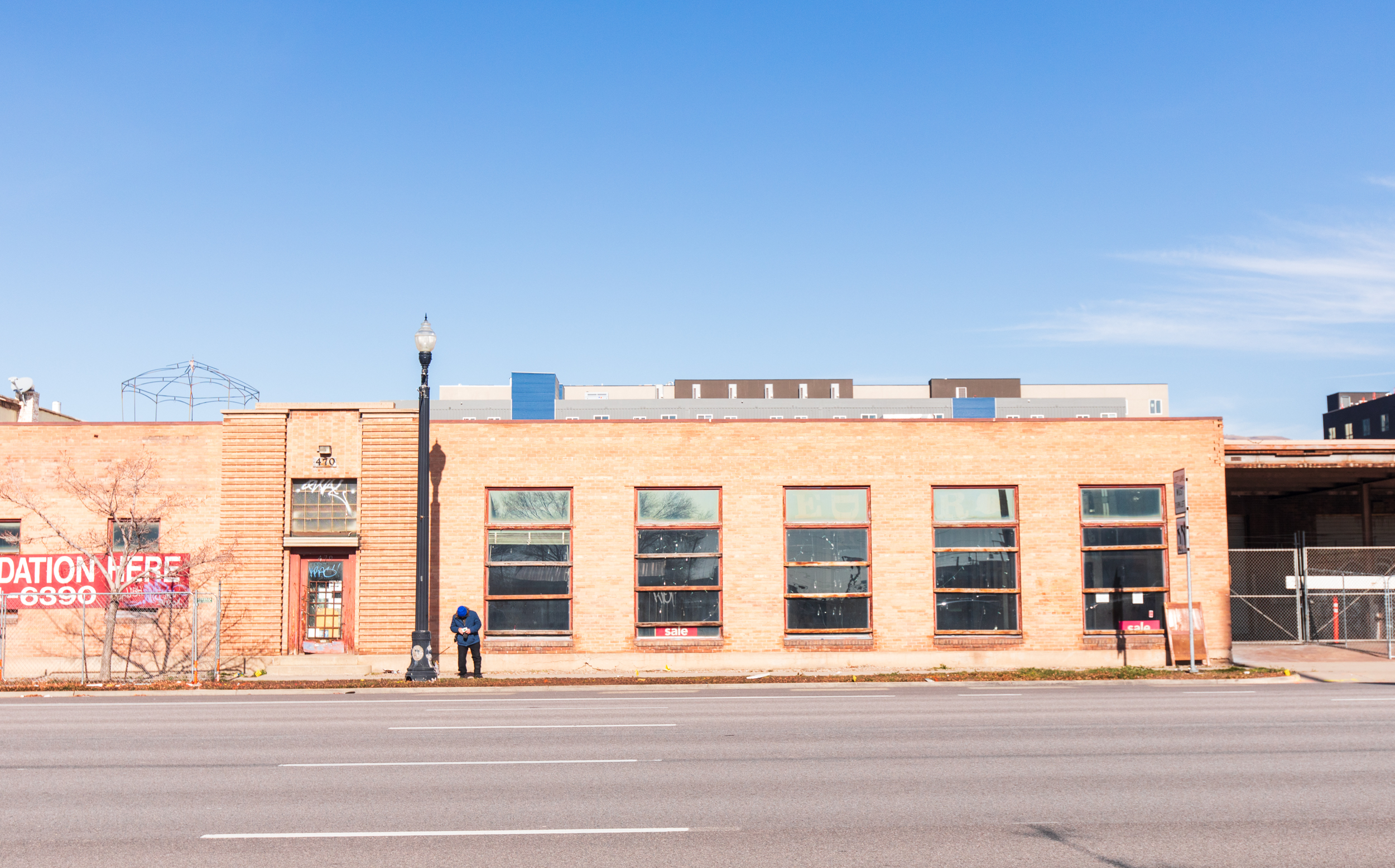 Buildings on the block located from 500 South to 600 South, and 400 West to 500 West in Salt Lake City are pictured on Tuesday. The block is the focus of the massive "Silo Park" project.