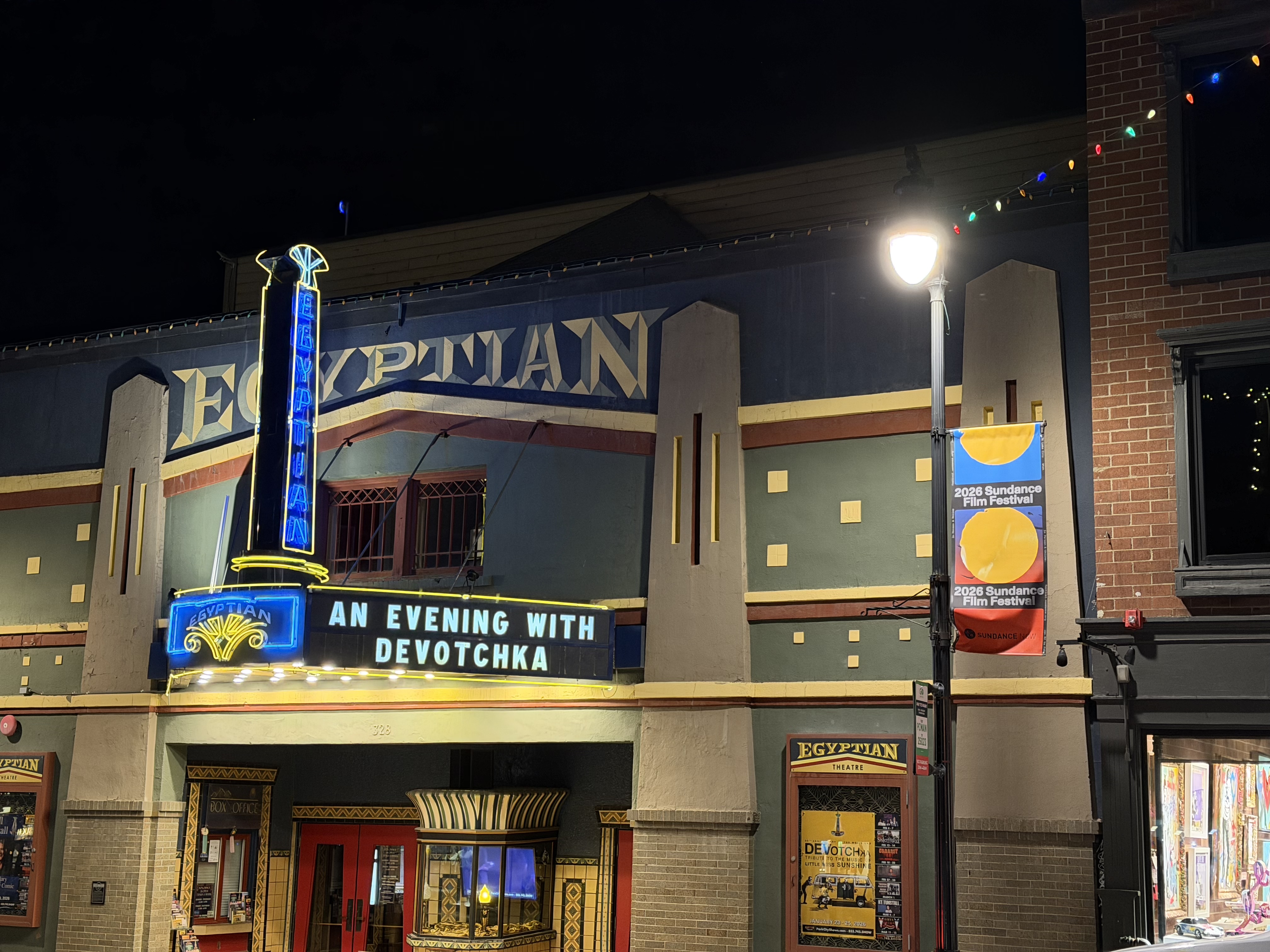 The Egyptian Theater in Park City on Wednesday.