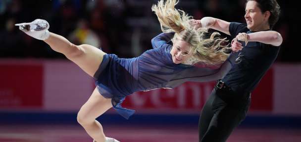 Olympic ice dancers Zingas and Kolesnik lead American sweep in rhythm dance at Four Continents