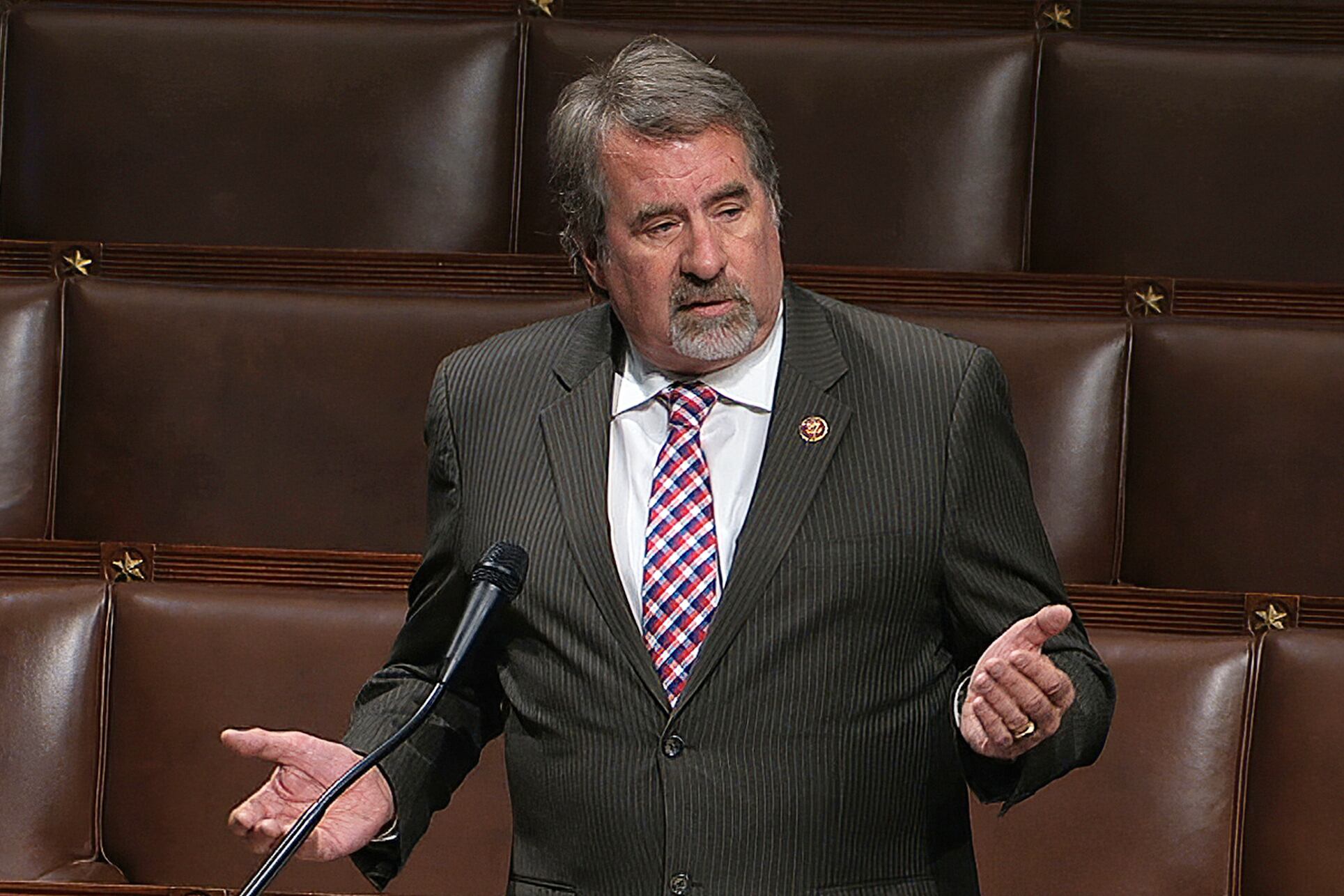 In this image from video, Rep. Doug LaMalfa. R-Calif., speaks on the floor of the House of Representatives at the U.S. Capitol in Washington, April 23, 2020.