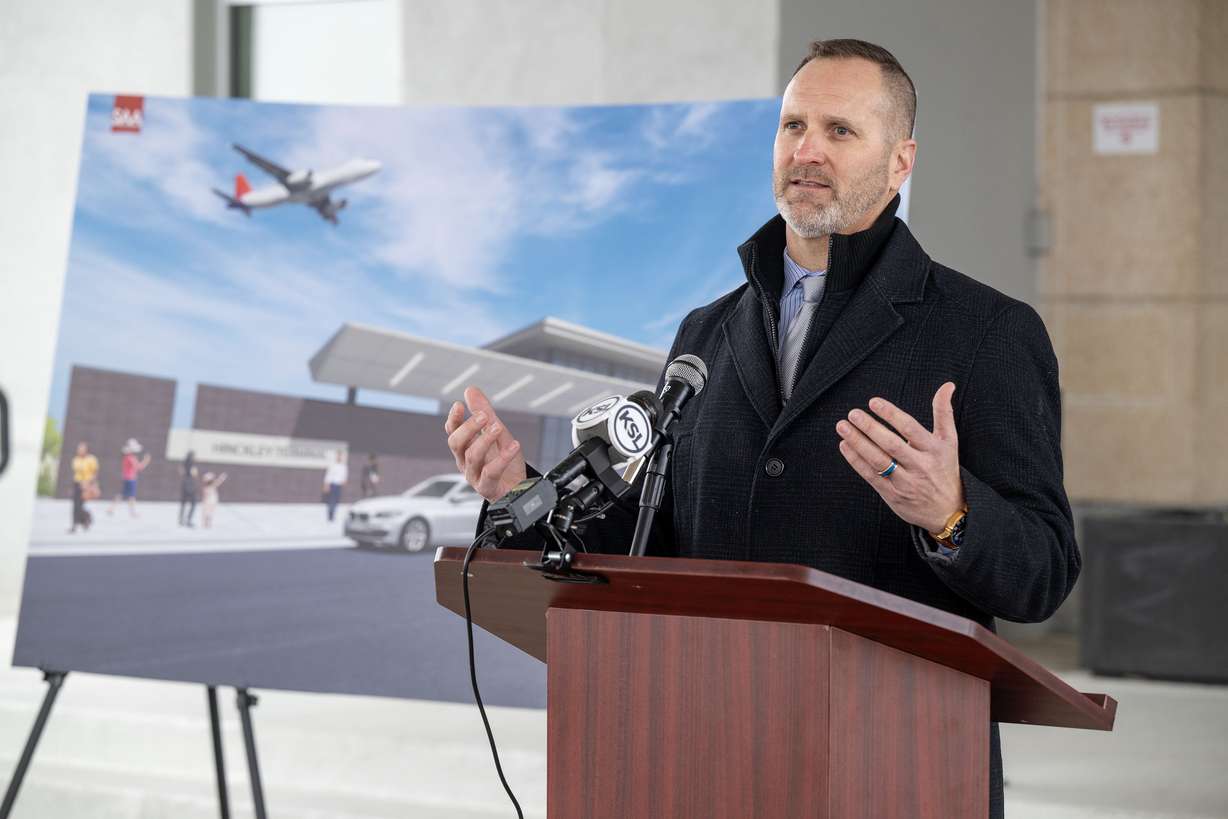 Ogden Mayor Ben Nadolski said Tuesday that the city will not pursue a formal cooperative accord with federal immigration officials. He's pictured on Jan. 6, 2025, at Ogden-Hinckley Airport.