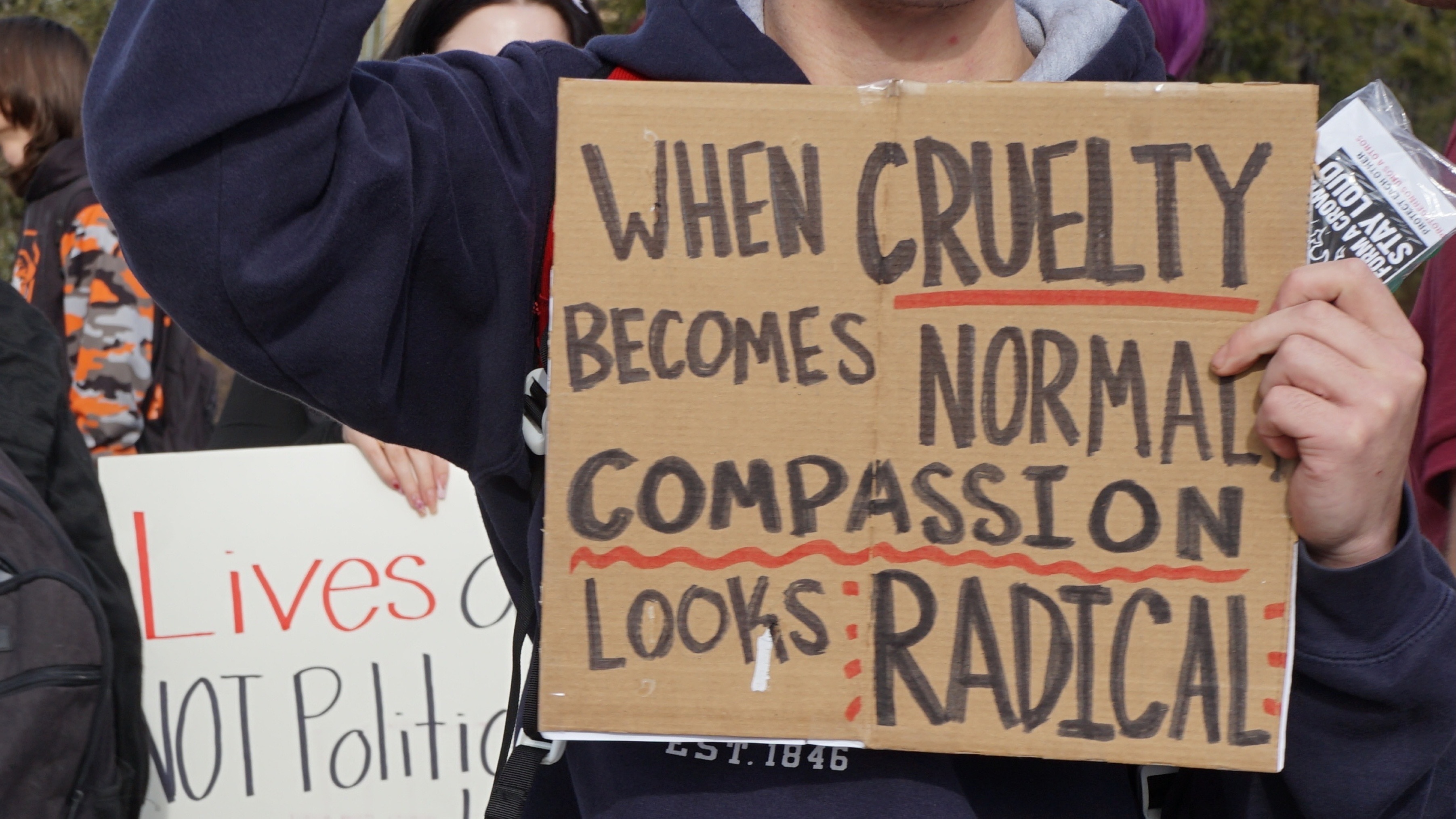 Two Ogden City Council members say they're pursuing a resolution to spell out the city's intent not to reach a cooperative agreement with federal immigration officials. The issue was focus of a demonstration Tuesday by Ogden High School students, in the photo.