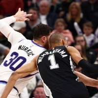 Spurs pull away late for 126-109 win despite Nurkic's 2nd straight triple-double