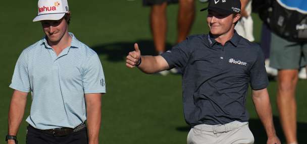 Teenager Blades Brown narrowly misses a 59. He's tied for American Express lead with Scheffler