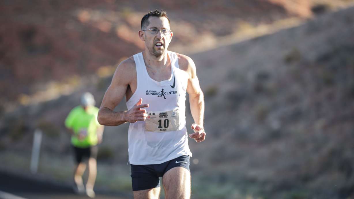 Aaron Metler, 41, was chosen by Boston Marathon officials to run with the pros at the 130th annual Boston Marathon. He was one of eight internationally selected in his age group after running a time of 2:19.48 at the 2025 St. George Marathon.