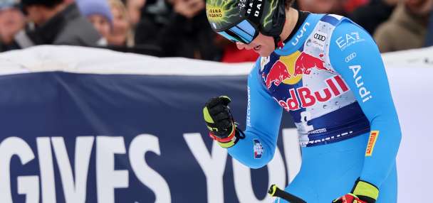 Italian skier Franzoni adds Kitzbühel downhill win to his breakout season with Olympics looming