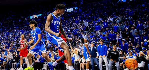 AJ Dybantsa sets BYU freshman record as No. 13 Cougars sweep season series with Utes