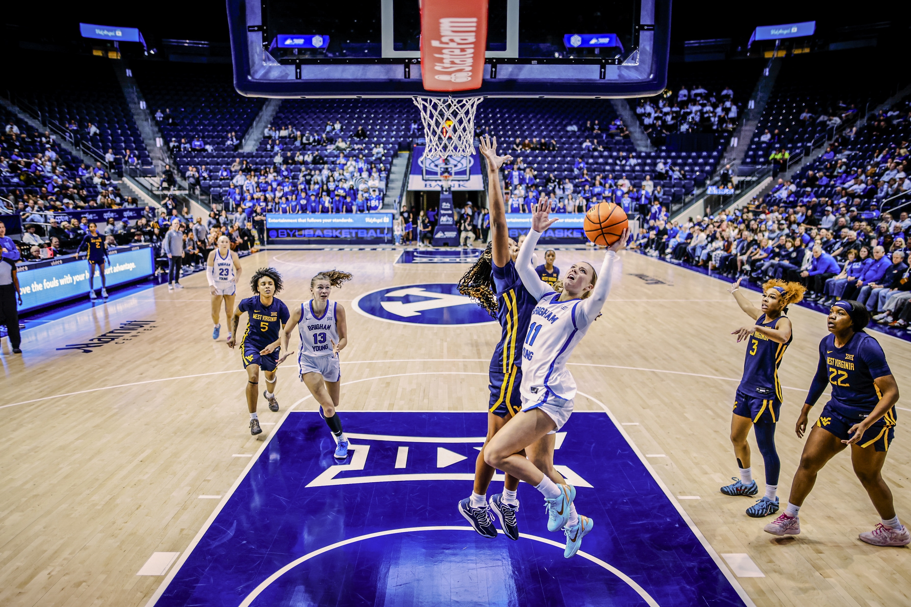 BYU women's fast start upended by No. 22 West Virginia