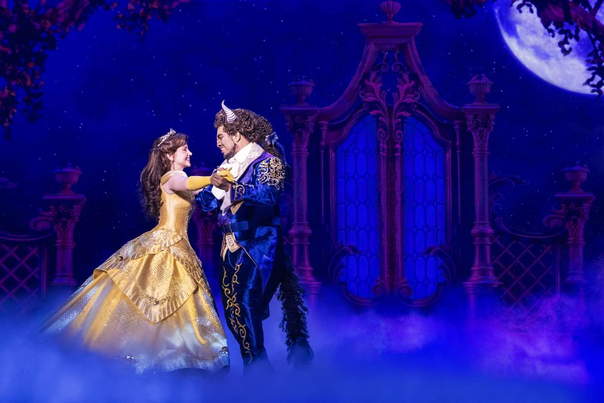 Kyra Belle Johnson and Fergie L. Philippe in Broadway Across America's production of Disney's "Beauty and the Beast."