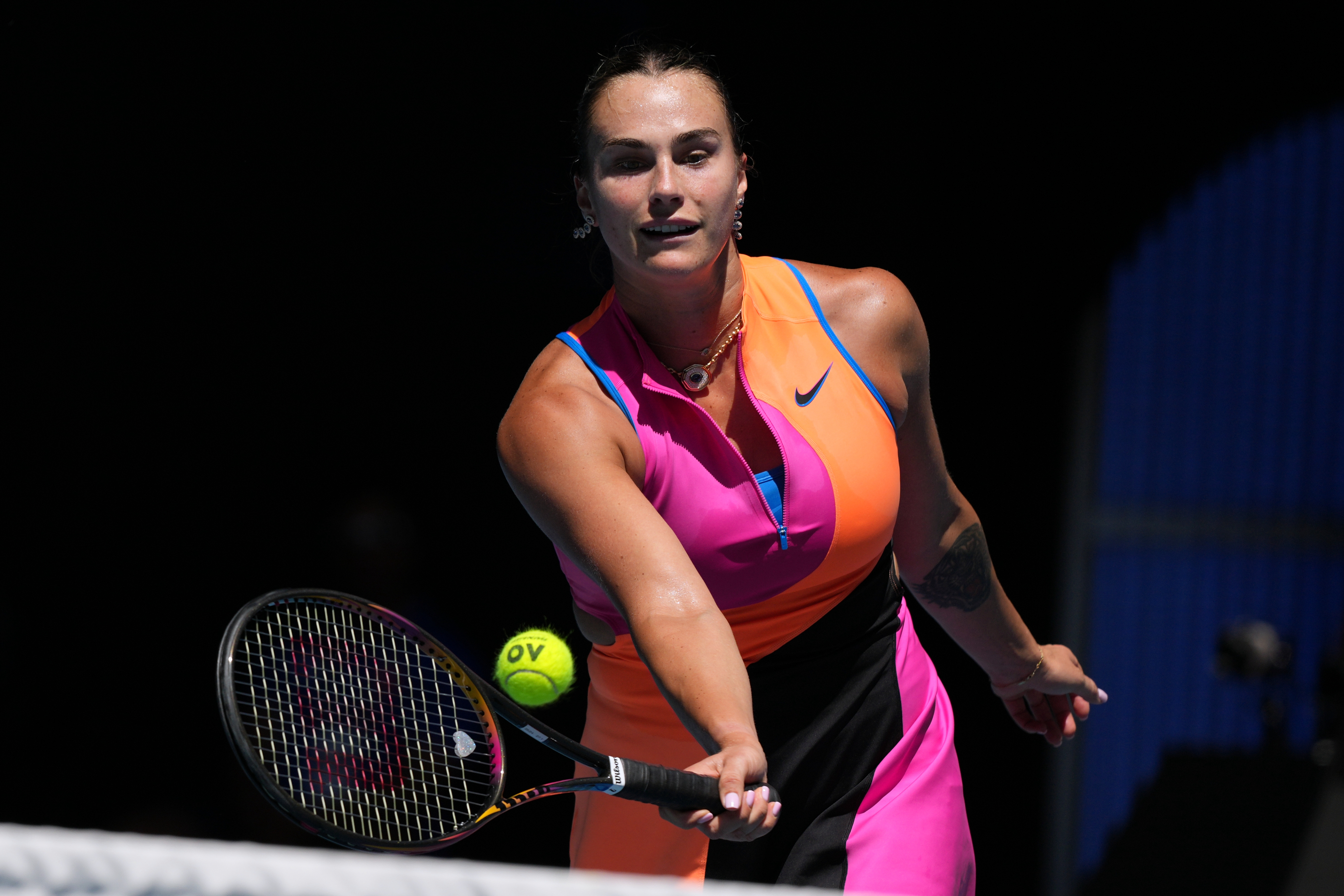 Top-seeded Sabalenka beats 18-year-old American Jovic to reach the Australian Open semifinals