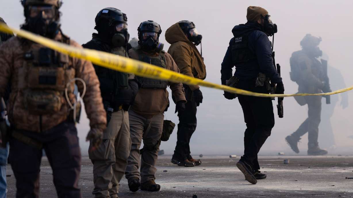 Federal agents stand in tear gas and face protesters in south Minneapolis after Alex Pretti was fatally shot by federal agents in the area on Saturday. Some TikTok users say they are unable to upload anti-ICE videos. The company says it's due to technical issues.