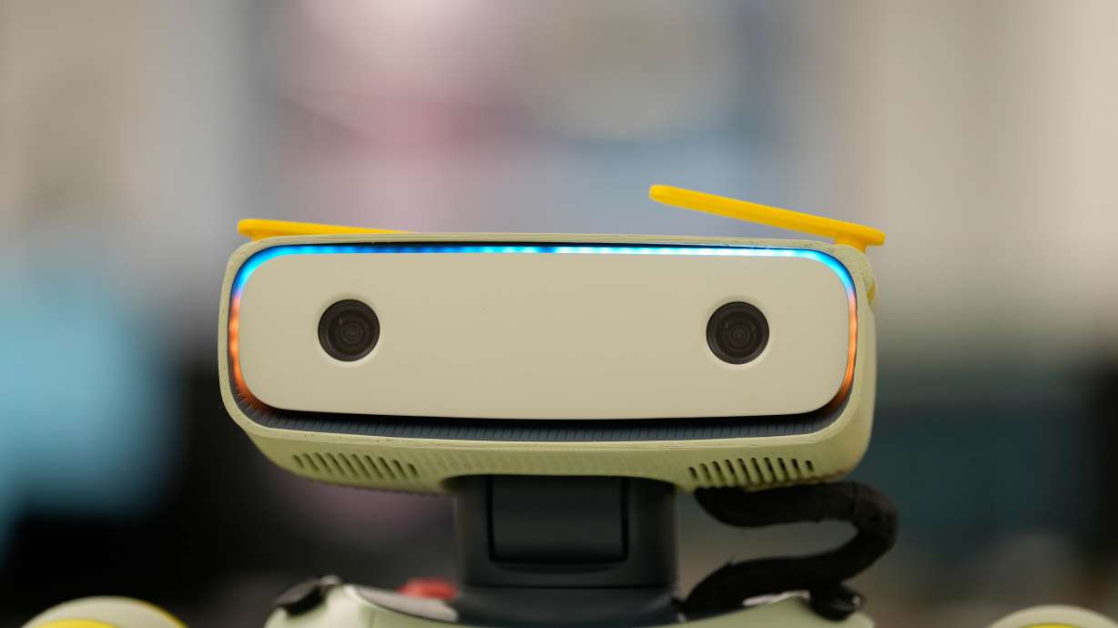 Fauna Robotics' new robot, called Spout, is seen at their offices in New York, Jan. 14.