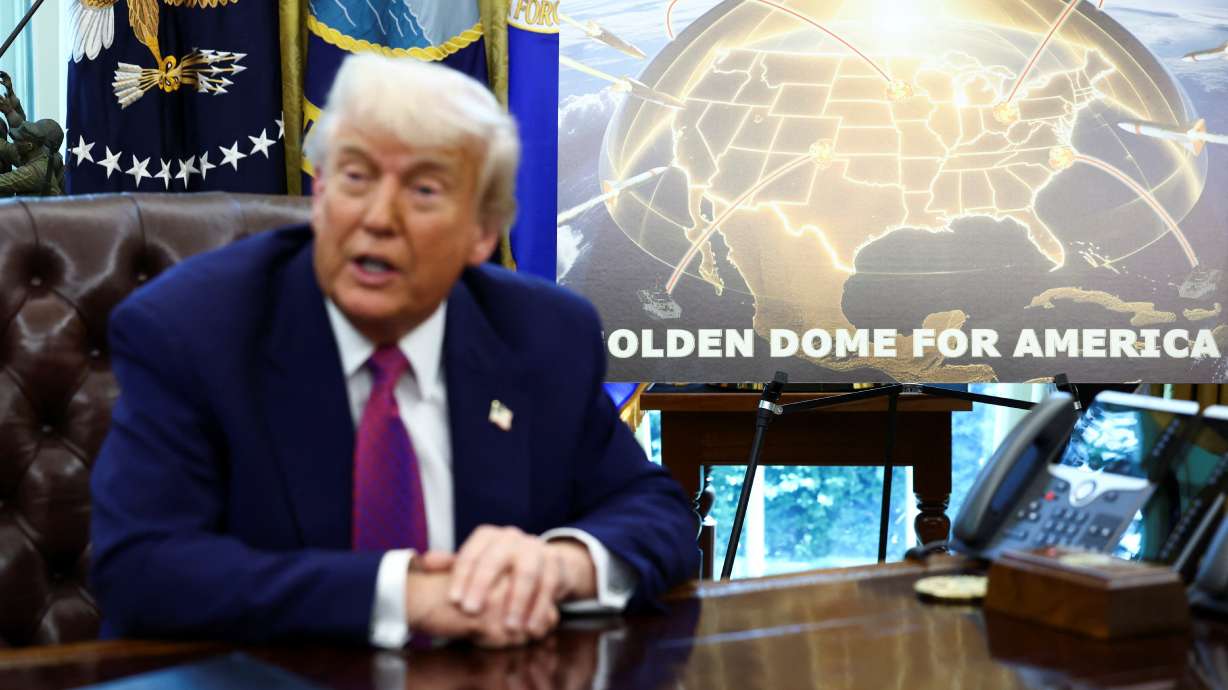 President Donald Trump makes an announcement regarding the Golden Dome missile defense shield in the Oval Office of the White House in Washington, D.C., May 20, 2025. Little progress has been made since the launch of the project.