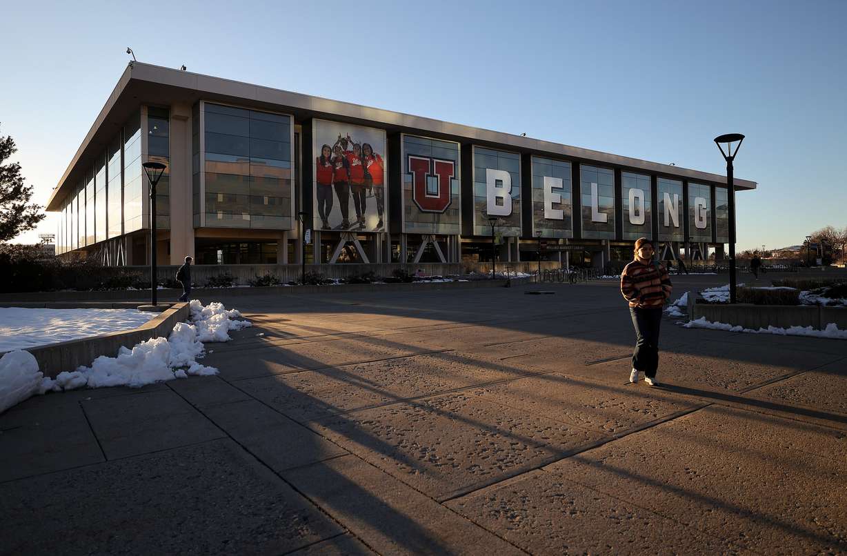 People walk through the University of Utah campus in Salt Lake City on Jan. 7, 2025. The school launched its civics initiative on federalism and governance this week.