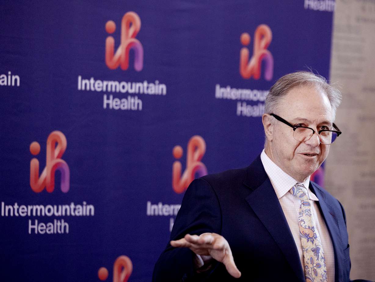 Dr. Jean Botha, transplant surgeon and medical director of the Intermountain Health Transplant Program, speaks at Intermountain Medical Center in Murray on Tuesday. For the first time in Utah medical history, the Intermountain Health Transplant Program successfully performed more than 500 organ transplants in 2025.