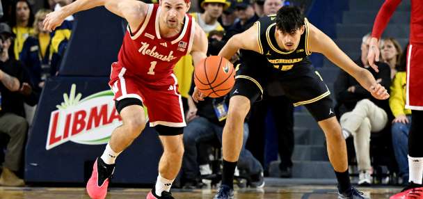 No. 5 Nebraska's run of 24 wins in a row is over. It was the nation's longest streak since 2014-15